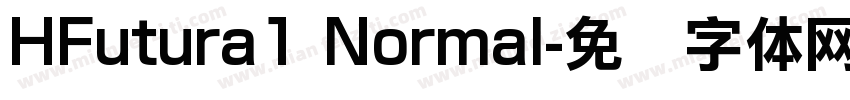 HFutura1 Normal字体转换